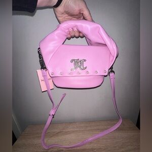 Juicy Couture Fondant Pink Soft Bow Crossbody Bag